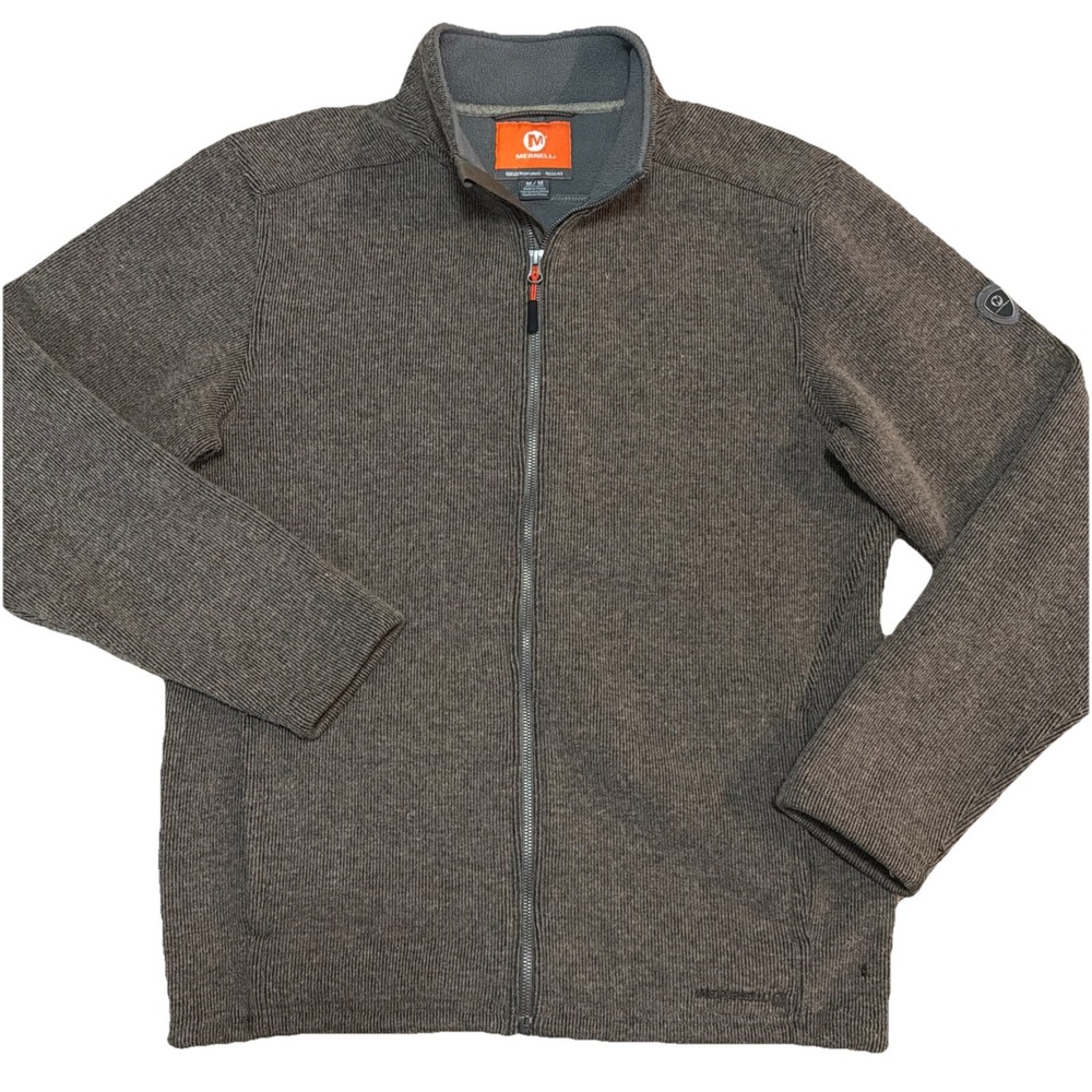 Merrell Select Performix Men's Med Muted Brown Zip Up Long‎ Sleeve Jacket
